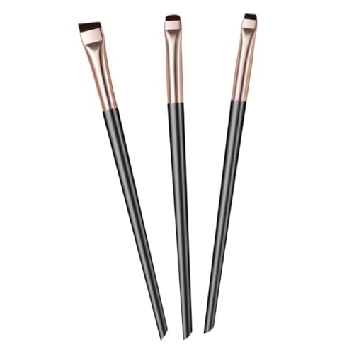 LOLIPPYY Eyeliner Pinsel Teilig Abgewinkelt Spitze Weiche Synthetikborsten Präzise Augen Make Up Pinsel für Lidstrich und Lidschatten Langlebig und Komfortabel für Profi und Zuhause von LOLIPPYY