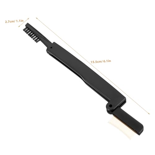 LOLIPPYY Faltbarer Doppelseitiger Wimpernkamm und Mascara aus Leicht Wiederverwendbar Sanfter Eyelash Separator und Augenbrauenbürste Tragbares Make Up Tool für Damen und Reisen von LOLIPPYY