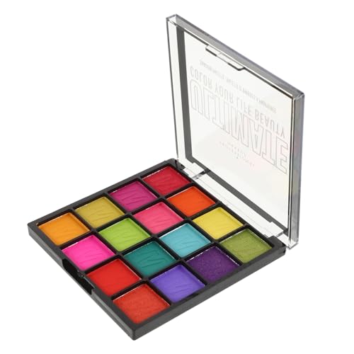 LOLIPPYY Farben Lidschatten Palette Wasserfest und Perlmutt Glitter Make Up Palette für Bühne Festival Karneval Kompakt und Tragbar Bunte Gesicht Farbe für Kreative Looks von LOLIPPYY