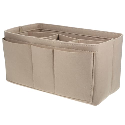 LOLIPPYY Filz Kosmetiktasche Multifunktional Leicht Wasserabweisend Damen Make Up Organizer Täschchen für Reisen Schule Praktisch Robust Umweltfreundlich von LOLIPPYY