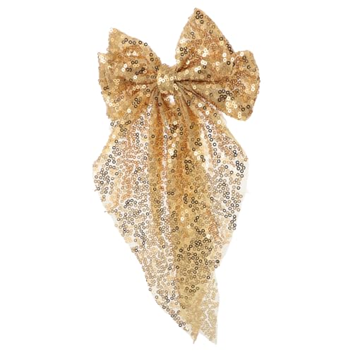 LOLIPPYY Große Haarschleife mit Glitzernden Pailletten Übergroßer Schleifen haarclip für Frauen und Mädchen Funkelnder Haarspangen alligatorclip Vielseitiges Haarschmuck accessoire für von LOLIPPYY