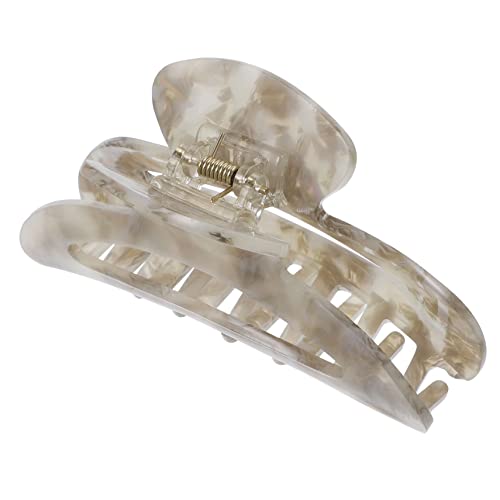 LOLIPPYY Große Haarspange mit Marmor Mond Design Extra Stabile Haarklammer aus Acryl Rutschfest für Dickes Haar Vielseitiges Haar Accessoire für Damen und Teenager Langlebig und Praktisch von LOLIPPYY