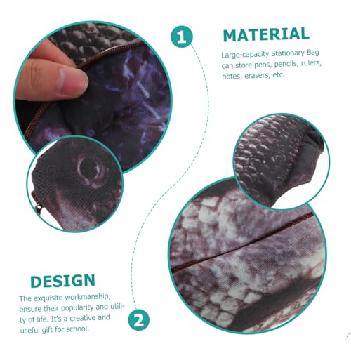 LOLIPPYY Große Kapazität Fischförmige Stifteaufbewahrungstasche Mit Reißverschluss Originelles Design Leicht Tragbar Für Schüler Und Bürobedarf von LOLIPPYY