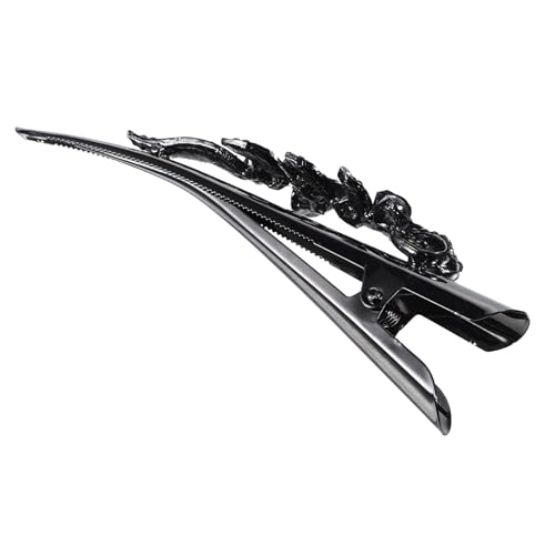 LOLIPPYY Große Metall Haarklammer mit Strass für Damen Vintage Haarschmuck im Horn design Stabile Entenschnabelspange für Partys Hochzeiten und Alltag Modisches Accessoire für Mädchen und von LOLIPPYY