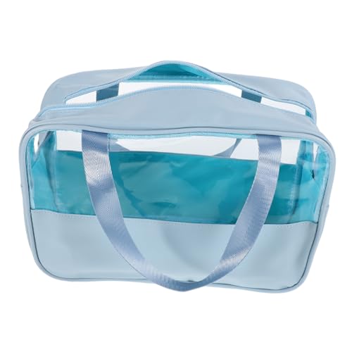 LOLIPPYY Große Wasserfeste Kosmetiktasche mit Patchwork Design Spritzwassergeschützt Geräumig und Multifunktional für Damen Reise Organizer Transparenter Kulturbeutel für Make Up und von LOLIPPYY