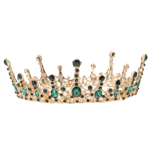 LOLIPPYY Grüne Strass Diadem Braut Haarschmuck Hochzeit Tiara Stirnband für Brautjungfern und Geburtstagsfeier Geeignet von LOLIPPYY