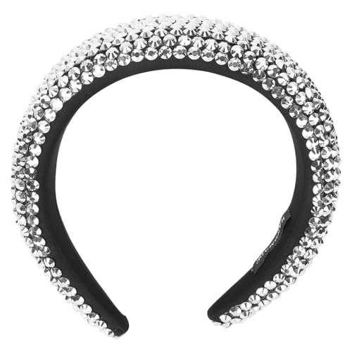LOLIPPYY Haarband für Braut Hochzeits Haaraccessoire mit Glitzerstein Verzierung für Besondere Anlässe Silberfarben Leicht und Tragbar von LOLIPPYY