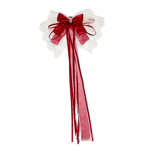 LOLIPPYY Haarnadel Hochzeit Haarspange Schleifenförmige Haarspangen Damen Haarnadel Große Satin Gold Haarspangen Haarschleifen Samtnadeln Große Accessoires Rücken Haarschleifenclip Süße von LOLIPPYY