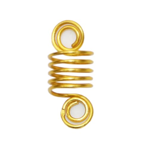 LOLIPPYY Haarringe aus Metall Filigrane Haarschmuck Ringe für Extensions Leichtes Langlebiges Design für Zöpfe Dreadlocks und Modische Haarakzente bei Frauen von LOLIPPYY