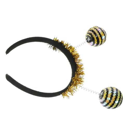 LOLIPPYY Halloween Haarreif Erwachsene Bienen und Marienkäfer Kopfschmuck mit Glitzer Kugeln Karneval Party Stirnband für Fasching Cosplay und Festliche Anlässe von LOLIPPYY
