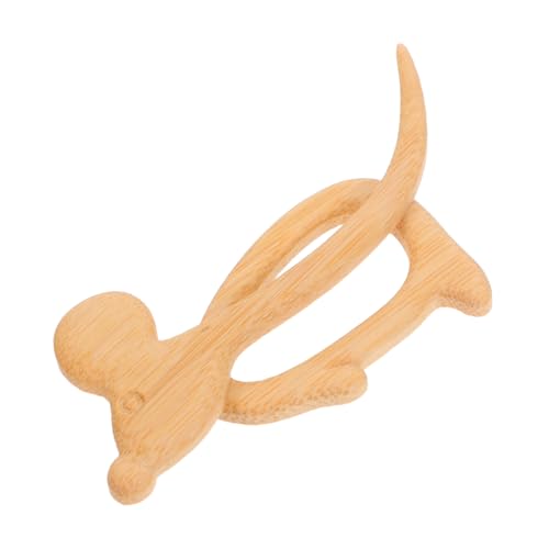 LOLIPPYY Holz Broschen Pin mit Mausmotiv Multifunktionaler Natürlicher Holz Anstecker für Damen Vintage Inspirierte Verspielte Tierbrosche für Schals Pullover Jacken Alltag von LOLIPPYY