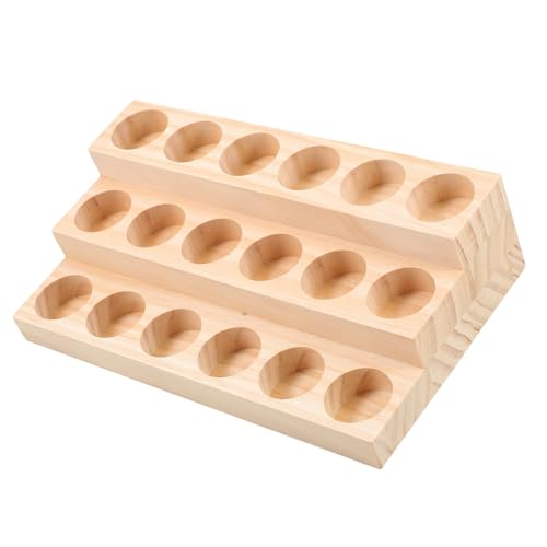 LOLIPPYY Holzregal für Ätherische Öle Lagig Großer Aufbewahrungsständer aus Robustem Material Multifunktionaler Organizer für Ätherische Ölflaschen Nagelöle für Wohnzimmer und Badezimmer von LOLIPPYY