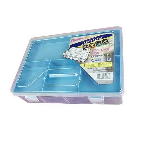 LOLIPPYY Doppelschichtige Aufbewahrungsbox Für Schreibwaren Multifunktionale Große Kapazität Stabile Und Leichte Box Blau Für Kunst Und Zeichnungsutensilien von LOLIPPYY