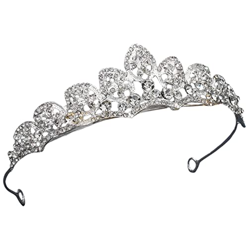 LOLIPPYY Kristallkrone Für Hochzeit Strass Tiara Kopfschmuck Für Frauen Mädchen Hochzeitstiere Und Brautkopfschmuck Für Kostümpartys Und Feiertage von LOLIPPYY