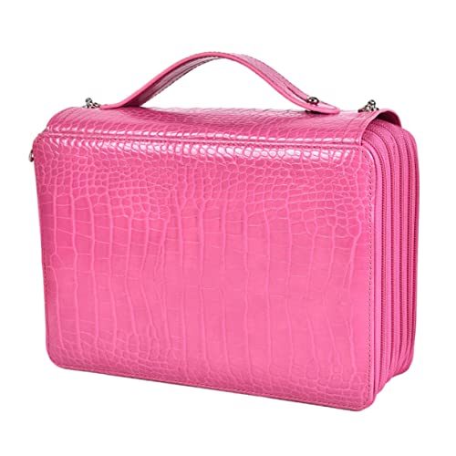 LOLIPPYY Kunstspeicherbeutel großes Federmäppchen Bleistiftspeicherhalter Tasche für Federmäppchen Pu-Brieftasche Multifunktionales Stiftetui Tragbarer Bleistiftfall Polyester Rosig LOLIPPYY Kunstspeicherbeutel großes Federmäppchen Bleistiftspeicherhalter Tasche für Federmäppchen Pu-Brieftasche Multifunktionales Stiftetui Tragbarer Bleistiftfall Polyester Rosig von LOLIPPYY