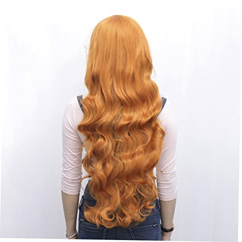 LOLIPPYY Lange Orangefarbene Wellige Perücke für Damen Synthetische Cosplay Perücke mit Hitzebeständig Vielseitig Stylbar Geeignet für Halloween Party und Alltag LOLIPPYY Lange Orangefarbene Wellige Perücke für Damen Synthetische Cosplay Perücke mit Hitzebeständig Vielseitig Stylbar Geeignet für Halloween Party und Alltag von LOLIPPYY