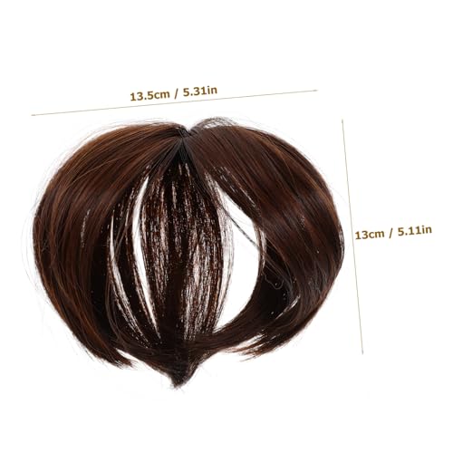 LOLIPPYY Leichter Haartopper Clip Chemische Faser Natürlicher Look Einfach Anzubringen Entfernen Vielseitiges Haarteil für Frauen Lang Hellbraun Geeignet für Dünner Werdendes Haar von LOLIPPYY