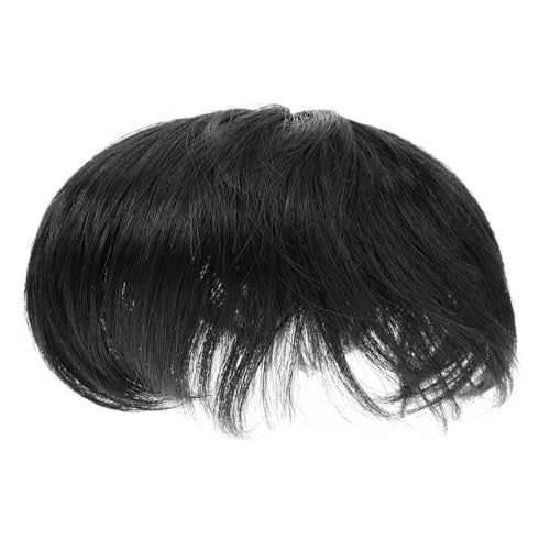 LOLIPPYY Männerperücke Aus Kunsthaar Kurzem Design Für Herren Leichtes Haarteil Zur Haarentfernung Für Partys Hochzeiten Und Aufführungen Passend Für Verschiedene Gesichtsformen von LOLIPPYY