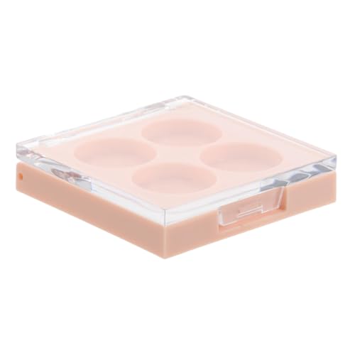 LOLIPPYY Leere Lidschattenpalette Für Unterwegs Kosmetikbehälter Mit Vier Fächern Kompakt Und Leicht Für Reisen Schützt Ihre Lidschatten Vor Beschädigungen Für Make-up-aufbewahrung von LOLIPPYY