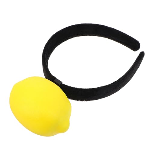 LOLIPPYY Lustiger Plüsch Haarreif Mit Zitrusdesign Für Partys Und Kostüme Einzigartiger Zitronen-kopfschmuck Für Junge Mädchen Und Erwachsene Für Feiertagsfeiern Und Mottopartys von LOLIPPYY