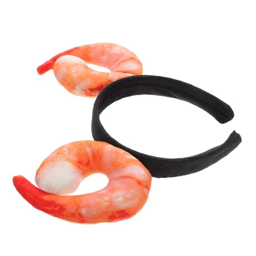 LOLIPPYY Lustiges Garnelen Stirnband Meeresfrüchte Haarreif Kopfbedeckung Karneval Geburtstag Strandparty Foto Requisiten Zubehör von LOLIPPYY