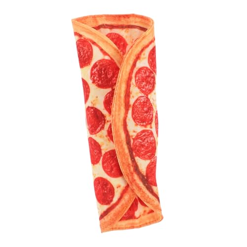 LOLIPPYY Lustiges Pizza Federmäppchen aus Canvas Aufrollbarer Stiftehalter Leichter Schreibwaren Organizer Geeignet für Stifte und Bleistifte Modisches Design für Schule und Büro von LOLIPPYY