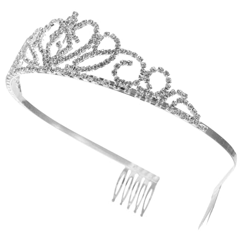 LOLIPPYY Mädchen Tiara Aus Metall Mit Strass Für Geburtstagsfeiern Hochzeit Und Kostüme Hochwertiger Haarschmuck Für Prinzessinnen Krone Für Festliche Anlässe von LOLIPPYY