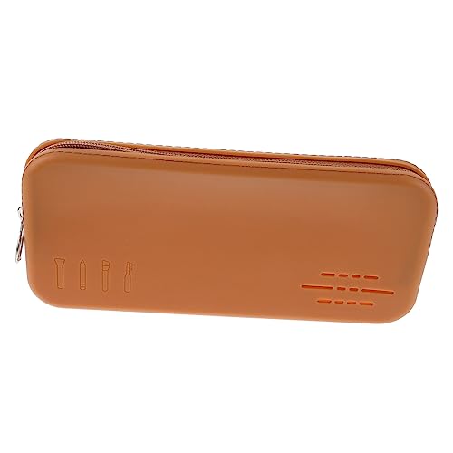 LOLIPPYY Make Up Pinsel Organizer Tasche aus Langlebigem Silikon Kompakter Kosmetikbeutel mit Reißverschluss Tragbarer Etui für Pinsel und Lippenstifte als für Frauen Unterwegs von LOLIPPYY