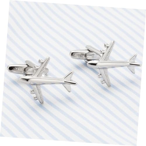 LOLIPPYY Manschettenknöpfe Herren Flugzeug design Kupfer Langlebiges Cufflinks Dekorativ für Hochzeit Business Party Klassisch modern Vielseitig für Anlässe und Alltag Geeignet von LOLIPPYY