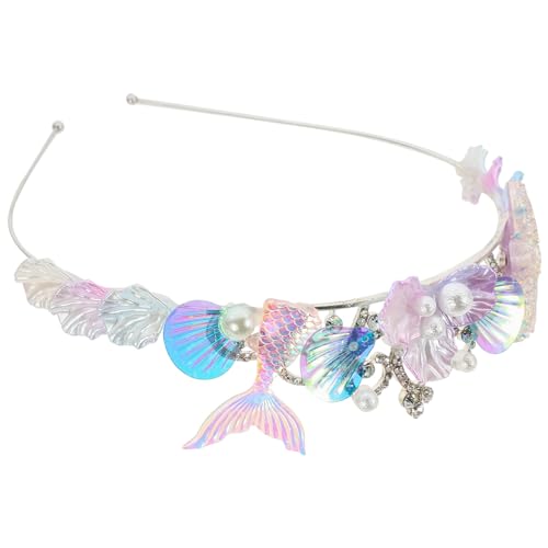 LOLIPPYY Mermaid Headband mit Glitzer für Mädchen Einzigartiges Meerjungfrau Haaraccessoire aus Muscheln und Strass für Geburtstagskostüme und Partys Strapazierfähig und Elegant von LOLIPPYY