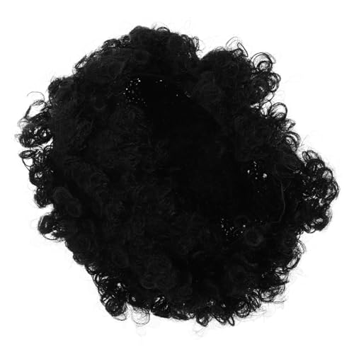 LOLIPPYY Natürliche Kurze Afro Perücke mit Lockigen Schraubenzöpfen Flauschig Leichte Synthetische Kunsthaarperücke für Damen für Partys Cosplay und Sportveranstaltungen von LOLIPPYY