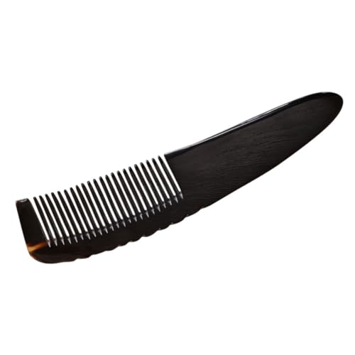 LOLIPPYY Natürlicher Kuhhornkamm Große Antistatisch Massagekamm für Kopfhaut Damen Handgefertigter Haarkamm aus Echtem Oxhorn für Vielseitiges Haarstyling und Entspannende Kopfhautpflege von LOLIPPYY