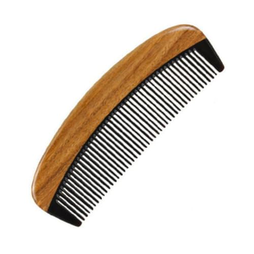 LOLIPPYY Natürlicher Sandelholz Haarkamm aus Zähne Glatte Oberfläche Tragbar für Damen und Mädchen zum Entwirren Haarmassage und Sanfter Pflege Handlich für Unterwegs von LOLIPPYY