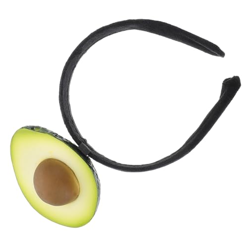 LOLIPPYY Avocado Stirnband Für Süße Mädchen Neuartiges Kopfstück Lustige Kopfbedeckung Mit Avocado-form Für Halloween Party Und Kostümverkleidungen von LOLIPPYY
