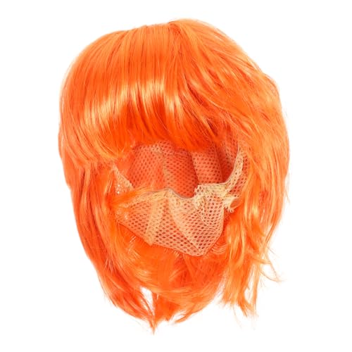 LOLIPPYY Orange Kurze Bob Perücke mit Fransen Gerade Damen Perücke für Cosplay Karneval Halloween Party Modisch Natürlich Wirkend Geeignet für Erwachsene LOLIPPYY Orange Kurze Bob Perücke mit Fransen Gerade Damen Perücke für Cosplay Karneval Halloween Party Modisch Natürlich Wirkend Geeignet für Erwachsene von LOLIPPYY