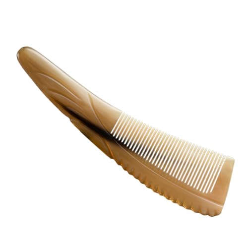 LOLIPPYY Ox Horn Comb Massage Kamm für Frauen Langlebig Glatte Oberfläche Komfortabler Griff für Kopfhautpflege und Haarentwirrung von LOLIPPYY