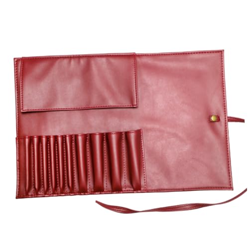 LOLIPPYY PU Leder Make Up Pinsel Aufbewahrungstasche Kompakt Leicht Tragbar Kosmetik Organizer Reise und Heimgebrauch Praktisch Langlebig von LOLIPPYY