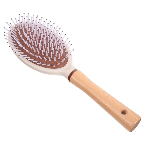 LOLIPPYY Paddelbürste Holz mit Massagefunktion Leichte Kompakte Entwirrbürste für Frauen Geeignet für Nasses und Trockenes Haar Sanfte Kopfhautmassage für Dickes Lockiges und Glattes Haar von LOLIPPYY