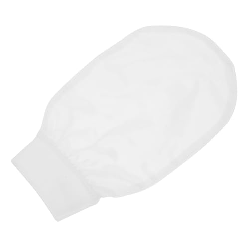 LOLIPPYY Peeling Duschhandschuh aus Sicherem Material Hautfreundlich Schäumend Langlebig Sanftes Körperpeeling Effektive Hautreinigung für Damen und Herren Weiß von LOLIPPYY