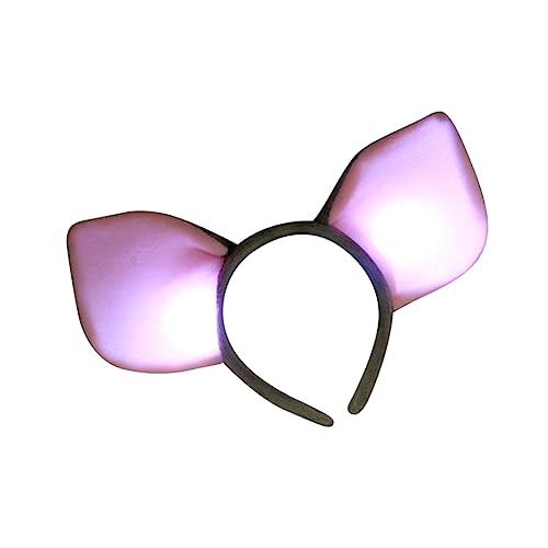 LOLIPPYY Performance-Haarreifen Schweineohr Haarreif Grauer Haarreif mit Schweineohren Tierischer Haarschmuck für Kinderpartys Party-Haarreifen Kopfschmuck für die Party Grey von LOLIPPYY