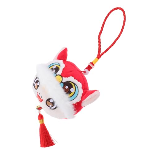 LOLIPPYY Plüsch Schlange Anhänger Weiß Chinesisches Neujahr Glücksbringer Feng Shui Maskottchen Vielseitige Deko Schlüsselanhänger Taschenanhänger von LOLIPPYY