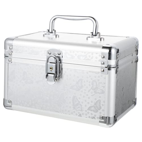 LOLIPPYY Professionelle Make Up Box Große Kosmetik Aufbewahrungsbox mit Tragegriff Tragbarer Make Up Organizer für Teenager Praktischer Kosmetik Werkzeugkoffer Langlebig und Leicht zu von LOLIPPYY