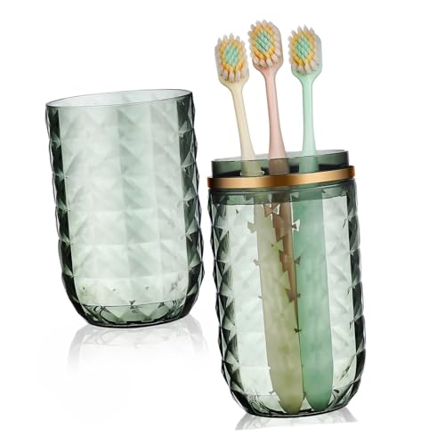 LOLIPPYY Reisefreundlicher Zahnbürstenbecher aus Robustem Material Kompakter Zahnbürsten und Zahnpasta Organizer für Camping Geschäftsreisen Vielseitiger Aufbewahrungsbehälter für von LOLIPPYY