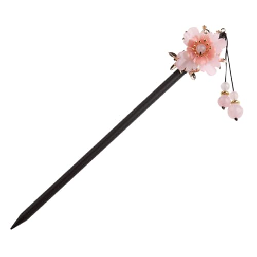 LOLIPPYY Retro Haarnadel aus Pfirsichholz Antiker Haarschmuck mit Schlichter Eleganz Traditioneller Chinesischer Haarschmuck für Damen Vintage Haarnadel für Alltag und Fest Handgefertigtes von LOLIPPYY