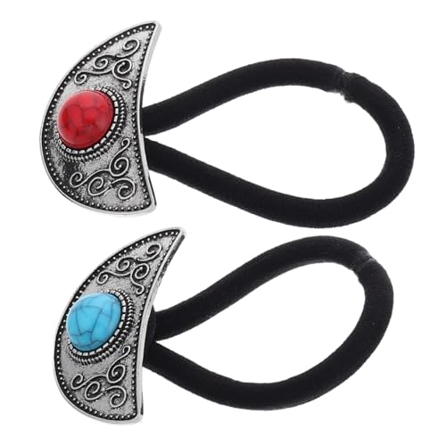 LOLIPPYY Retro-haargummis Aus Metall Künstliche Halbmondform Stilvolles Pferdeschwanz-accessoire Für Frauen Und Mädchen Zum Stylen von LOLIPPYY