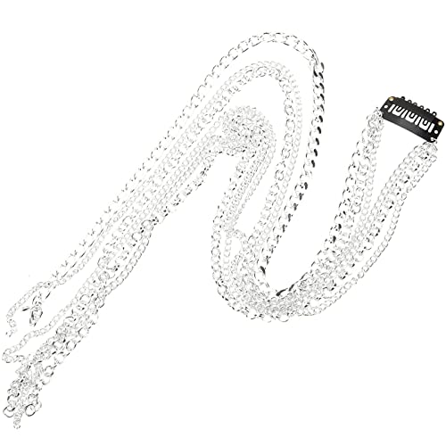 LOLIPPYY Rhinestone Haar Kette mit Quasten Funkelndes Haaraccessoire für und Mädchen Einfach zu Tragender Haarklammer für Stilvolle Outfits und Besondere Anlässe von LOLIPPYY