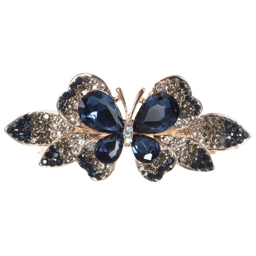 LOLIPPYY Rhinestone Haarklammer Metall Haarspange mit Glitzer für Damen Elegant und Rutschfest für Alltag Party und Fotoshooting von LOLIPPYY