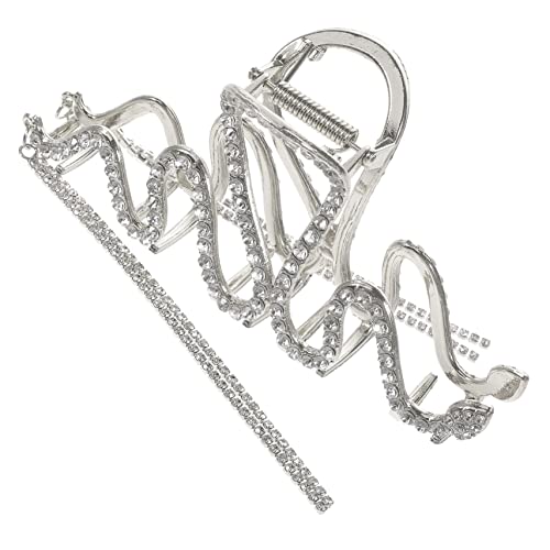 LOLIPPYY Schlangenhaarklammer Quasten Haarklemme für Festliche Anlässe Hochzeiten und Rutschfeste und Schonende für Damen von LOLIPPYY