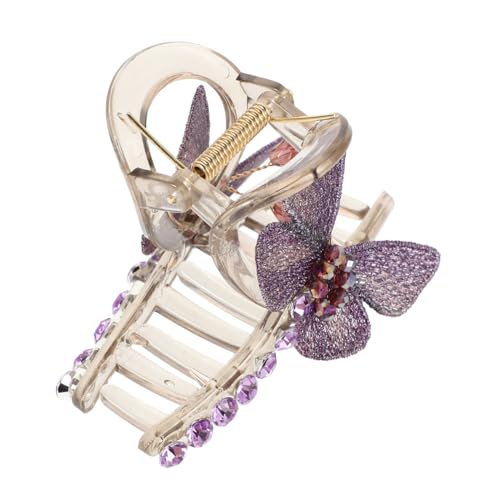 LOLIPPYY Schmetterlingshaarkrallen Metall Strasshaarklammern Haarklammern Kristall Haar Jaws Funkle Klauenklammern Fancy Hair Barrette Klemme Für Frauen Mädchen von LOLIPPYY