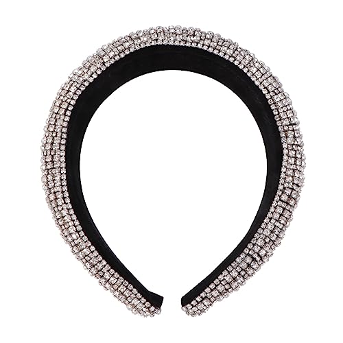 LOLIPPYY Silbernes -haarband Strass-kopfschmuck Langlebiger Haarreif Glänzende Haaraccessoires Stirnbänder Für Frauen von LOLIPPYY